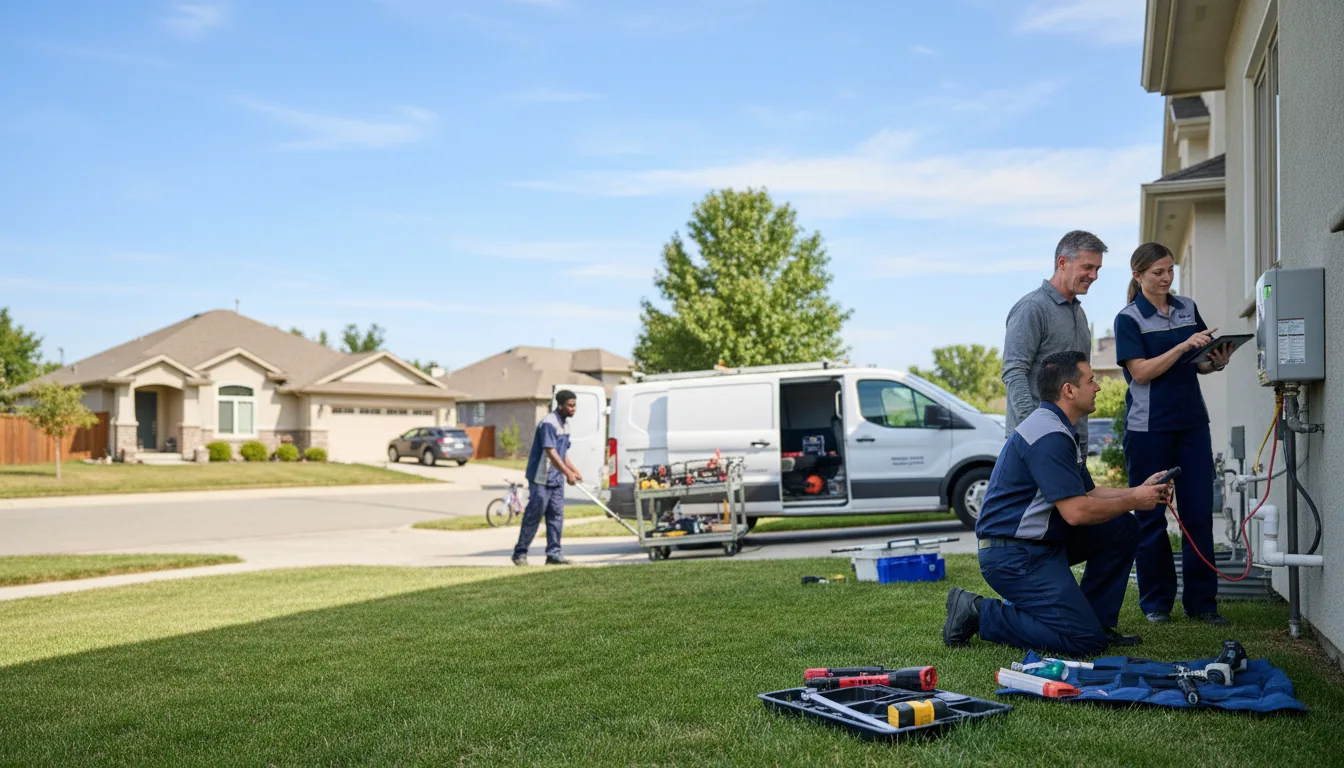Tankless water heater service in Wanblee, SD